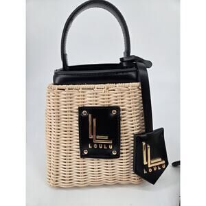 Loulu Mini Wicker Handbag Purse Handle With Removable Strap Crossbody Strap